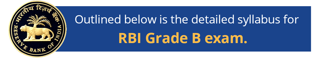 RBI Grade B Syllabus 2021 PDF Full Syllabus For RBI Grade B Officer